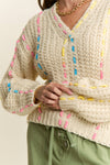 Ribbon Chunky Knit Sweater