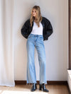 High Rise Slant Vintage Flare JeansI
