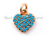 Turquoise Heart Charm