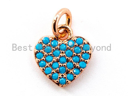 Turquoise Heart Charm