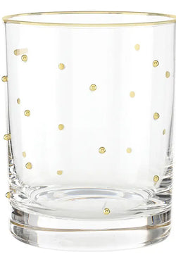 Gold Beaded Glassware