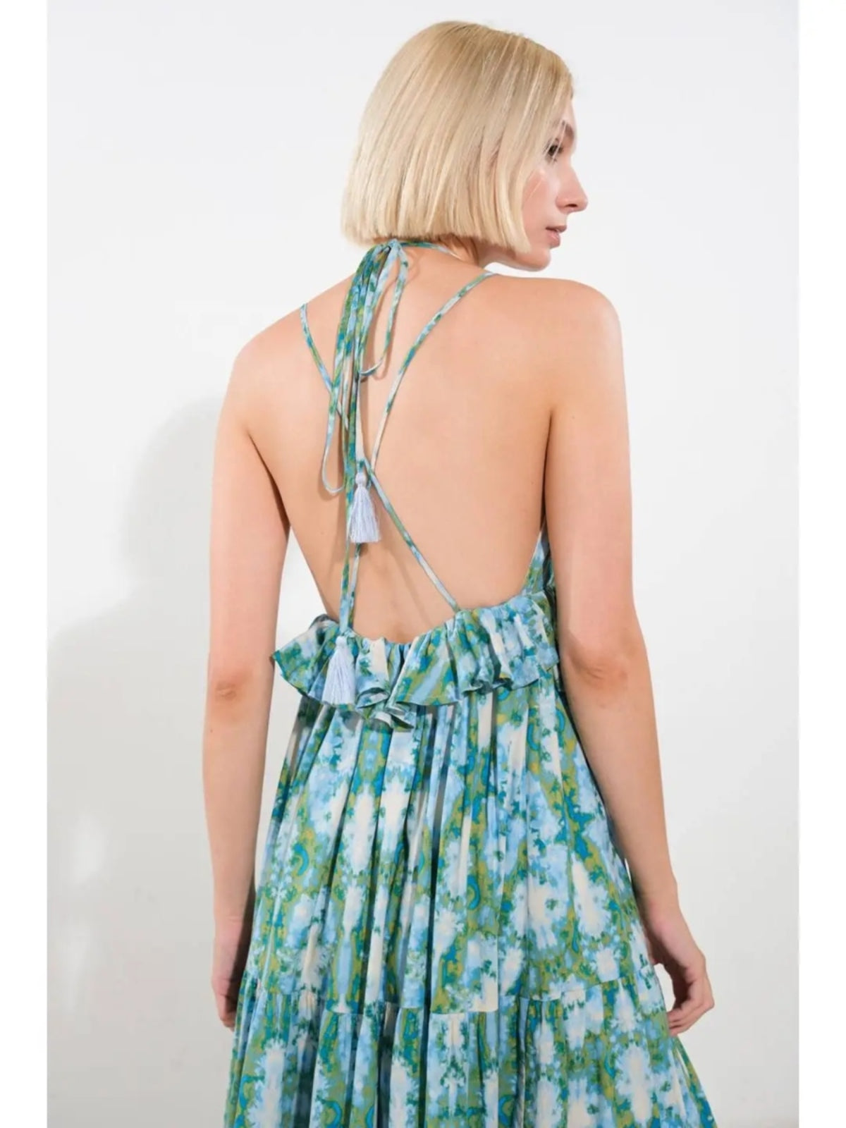 Printed Woven Maxi Dress