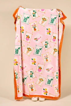 Snuggle Up Plush Blanket–It's Mahj Time