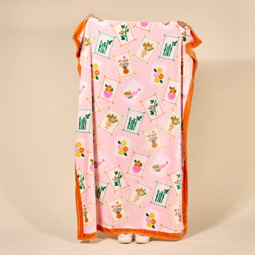 Snuggle Up Plush Blanket–It's Mahj Time