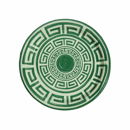 Greek Key Pavilion Dinner Plates - 8 per pac