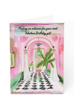 Grand Entrance Birthday Card