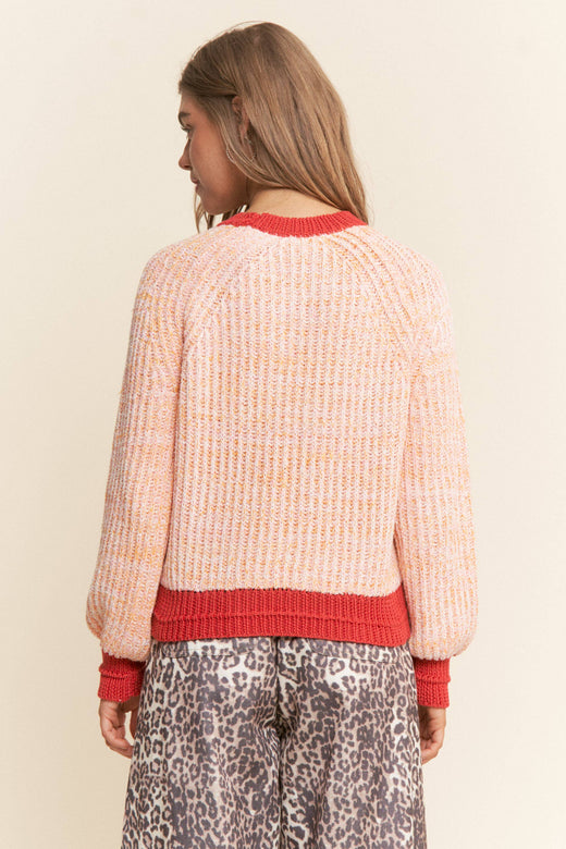 Multi Color Knit Sweater Top