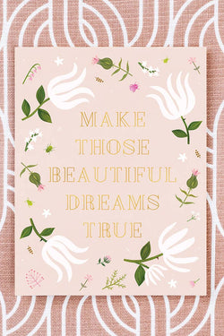 Beautiful Dreams - Gold Foil