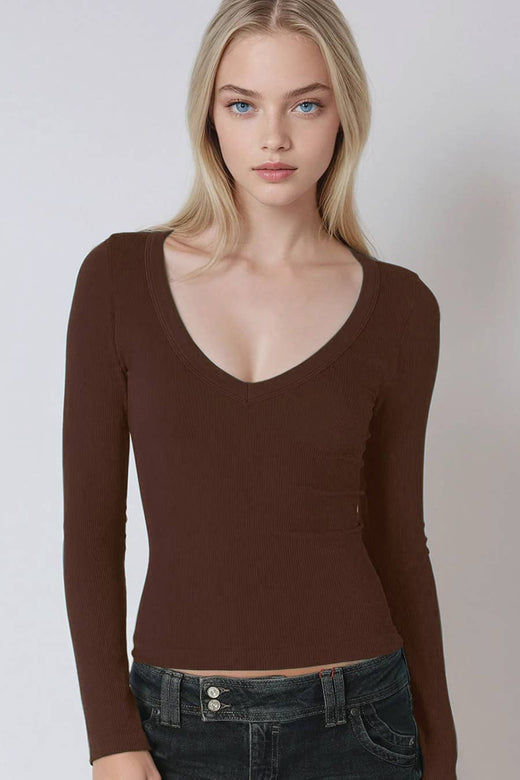 Nikibiki Deep V Neck  Top