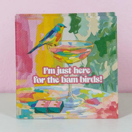 "I'm just here for the bam birds Cocktail Napkins
