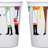 Derby Horse Legs Plastic Cup 10 Pack