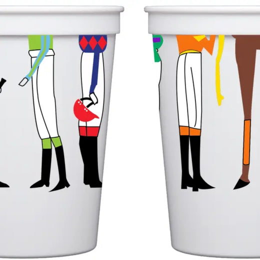 Derby Horse Legs Plastic Cup 10 Pack
