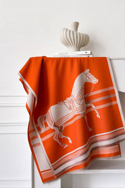 Orange Horse Corral Reversible Wrap
