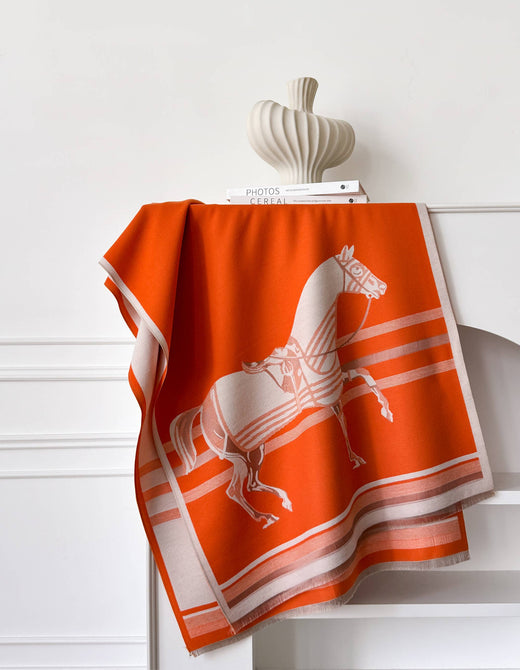 Orange Horse Corral Reversible Wrap