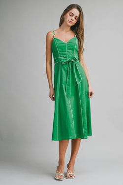 Linen Cotton Midi Dress