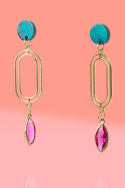 Midnight Lady Cocktail Glam Earrings