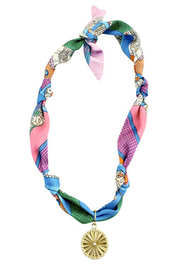 Knotted Multi Print Scarf