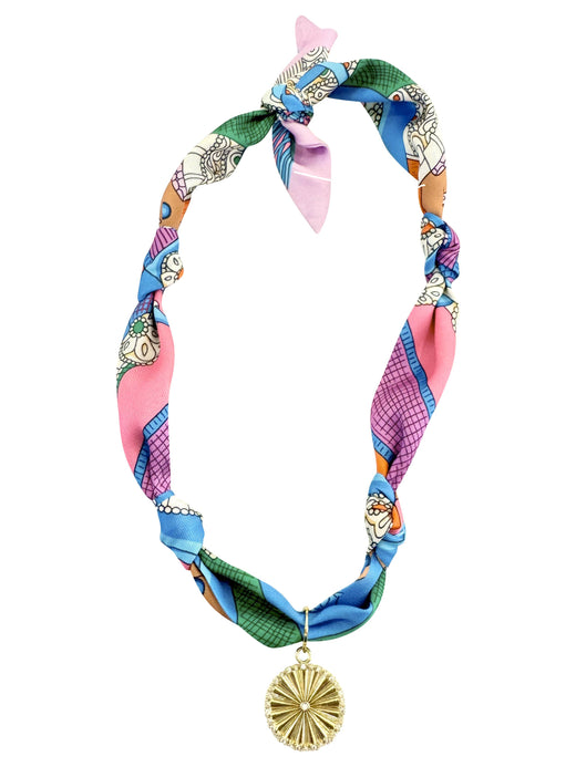 Knotted Multi Print Scarf