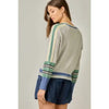 Color Block Pullover Fish Sweater