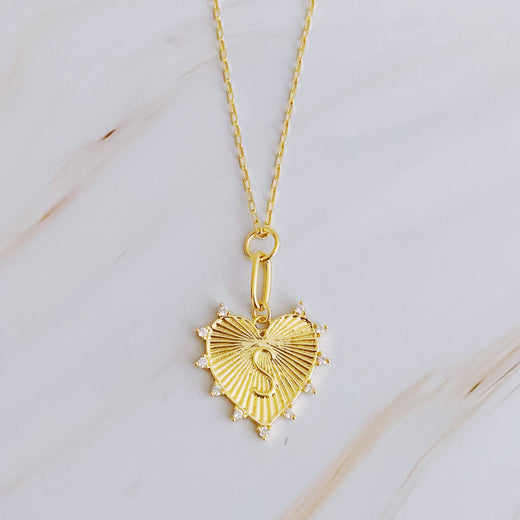 Initial Heart Charm
