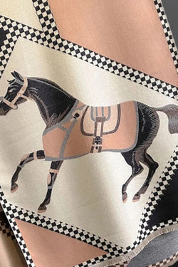 Equestrian Saddle Blanket Horse Scarf