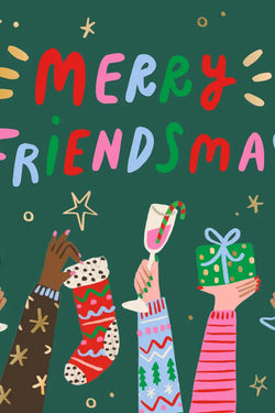 Christmas Cocktail Napkins | Merry Friendsmas