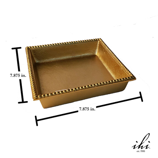 Textured Gilded Beaded Tray