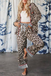 Leopard Print Pajama Set