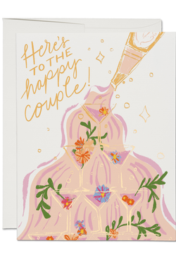 Champagne Fountain Greeting Card