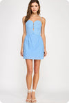 Braided Detail Mini Dress