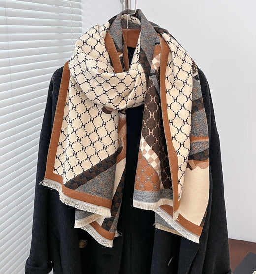 Equestrian Brown Giddy Up Reversible Wrap