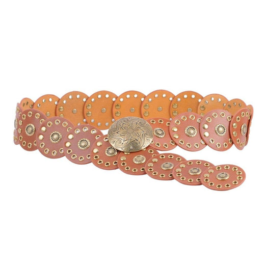 Leather Circle Caterpillar Disc Belt