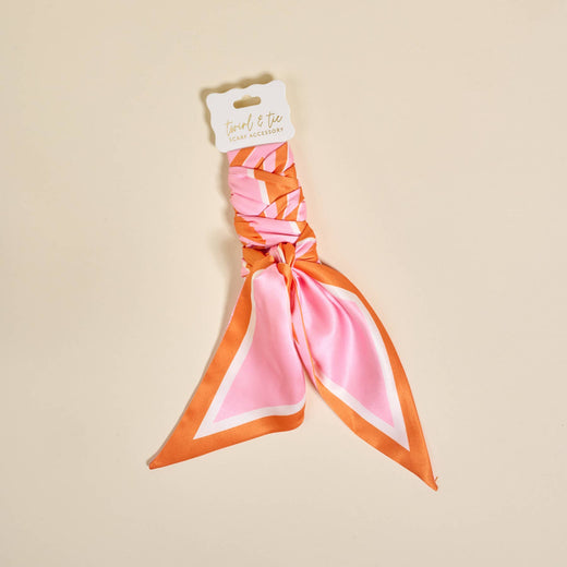 Twirl & Tie Scarf - Sicily Stripes Pink