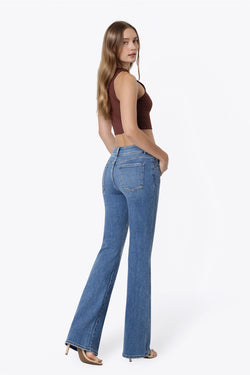 High Rise Bootcut Pin Tuck