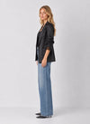 Satin Blazer With Lace Trim