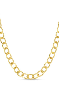 Oval Statement Link Chain Necklace