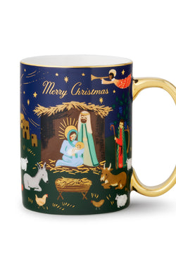 Nativity Scene Porcelain Mug