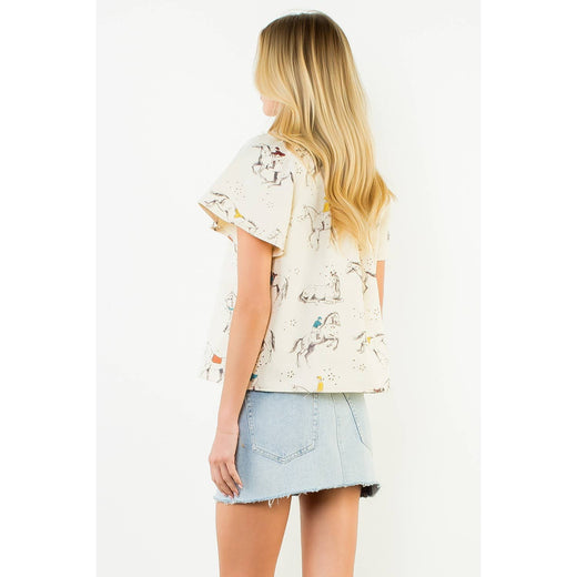 THML, Horse Print Top