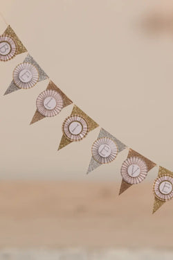 Believe Metallic Glittered Garland