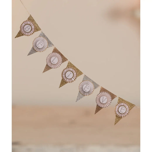 Believe Metallic Glittered Garland