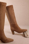 Suede Knee-High Boots