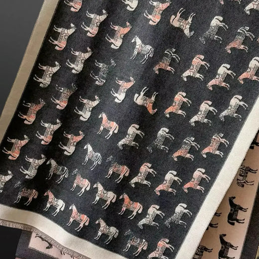 Winter Horses Scarf