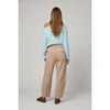 Stripe Brushed Boatneck Sweater