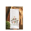 Oh Holy Night Nativity Christmas Tea Towel