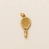 Gold Tennis Racket Charm