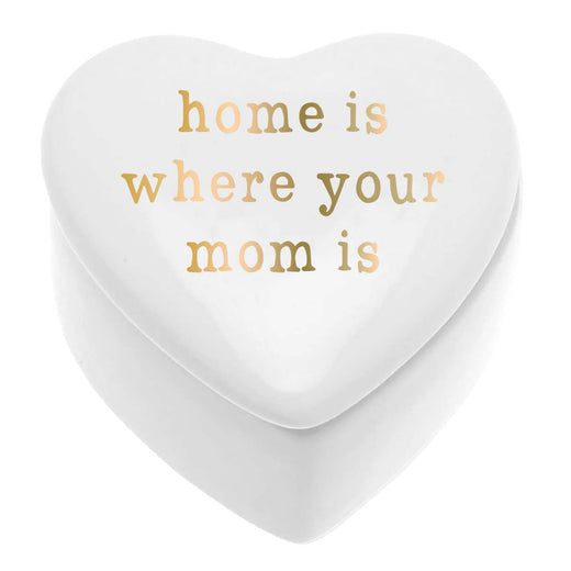 Mother's Day Ceramic Trinket Box | Home Is Where Your Mom Is