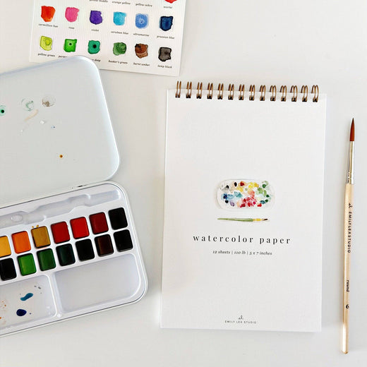 Spiral Watercolor Paper Pad by Emily Lex