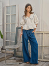 Soft Denim Straight Pants