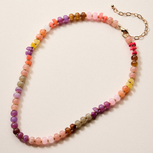 Colorful Resin Beaded Necklace