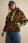Leopard Sherpa Pullover